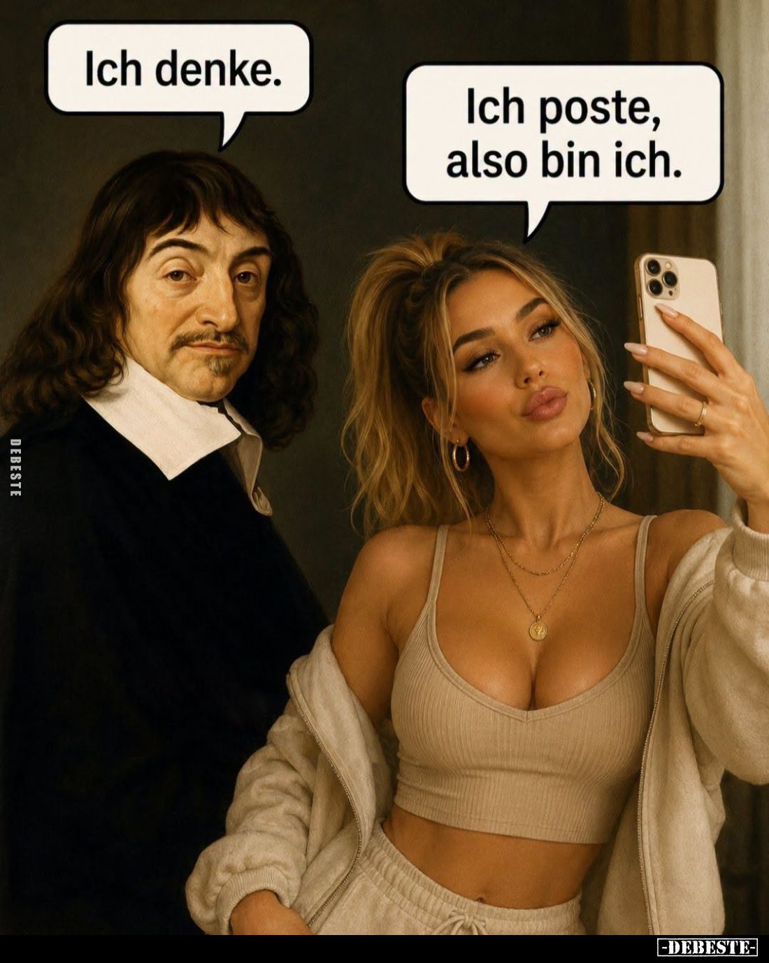 Ich denke. -
Ich poste, also bin ich.