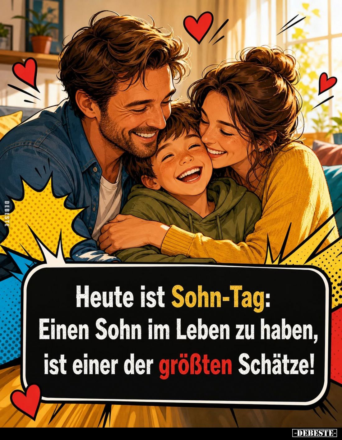 Heute ist Sohn-Tag: Einen Sohn im Leben zu haben, ist einer der größten Schätze!