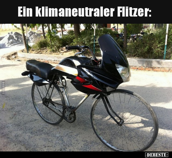 Ein klimaneutraler Flitzer.. - Lustige Bilder | DEBESTE.de