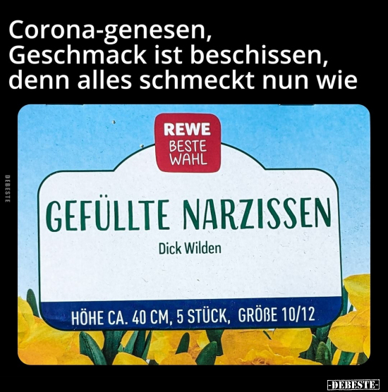 Corona-genesen, Geschmack ist beschissen, denn alles.. - Lustige Bilder | DEBESTE.de