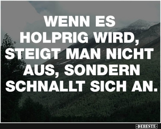 Wenn es holprig wird, steigt man nicht aus, sondern schnallt sich an. - Lustige Bilder | DEBESTE.de