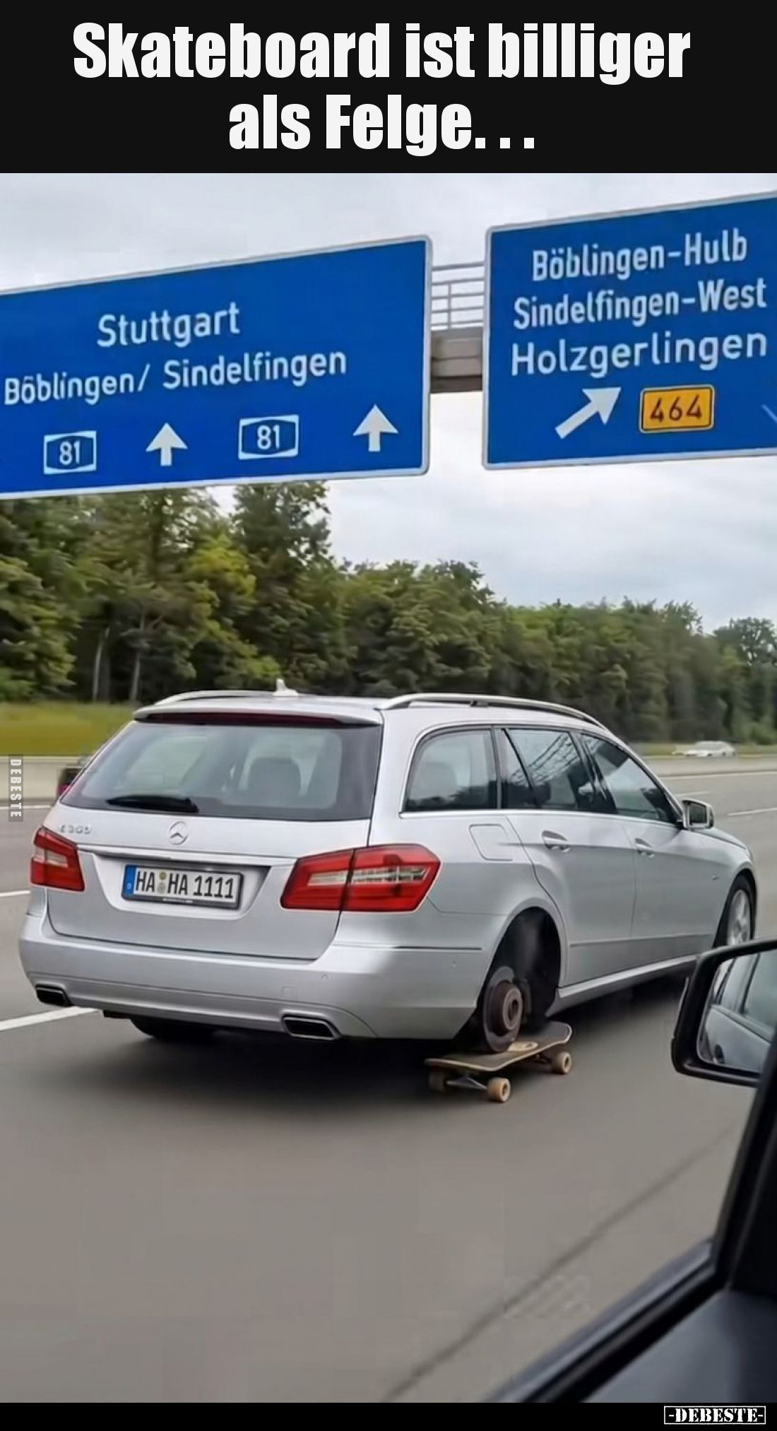 Skateboard ist billiger als Felge..