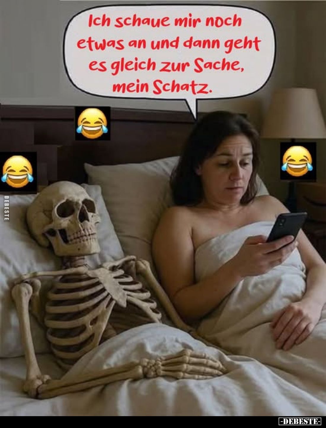 Ich schaue mir noch etwas an und dann geht es gleich zur Sache, mein Schatz.