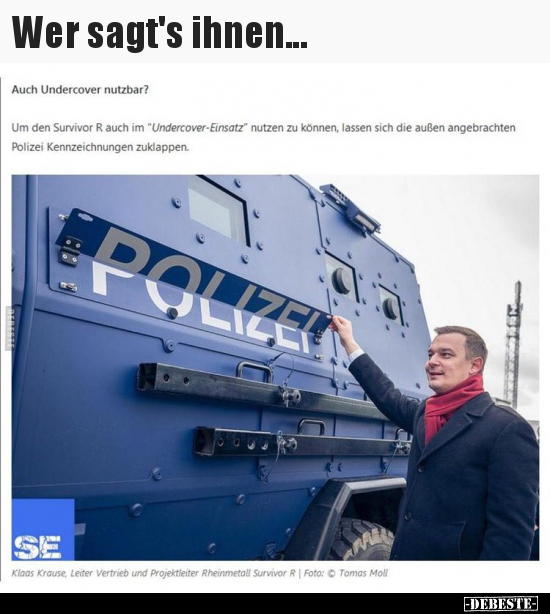 Wer sagt's ihnen... - Lustige Bilder | DEBESTE.de