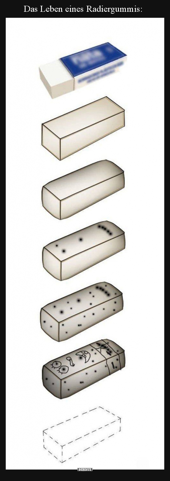 Das Leben eines Radiergummis..
