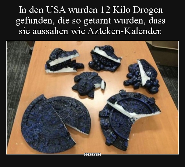 In den USA wurden 12 Kilo Drogen gefunden, die so getarnt..