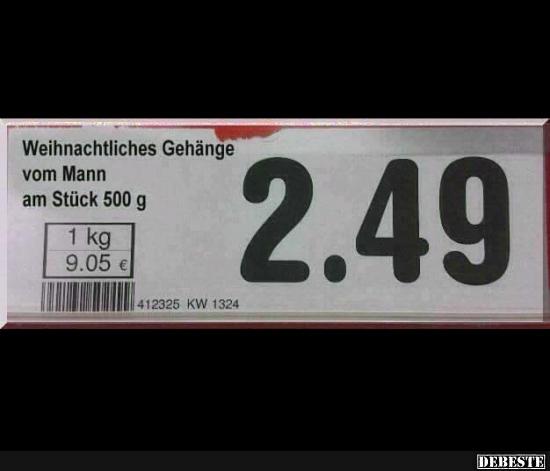 Weichnachtliches Gehänge vom Mann..