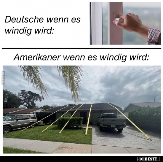 Deutsche wenn es windig wird.. - Lustige Bilder | DEBESTE.de