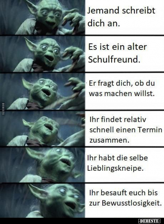 Jemand schreibt dich an