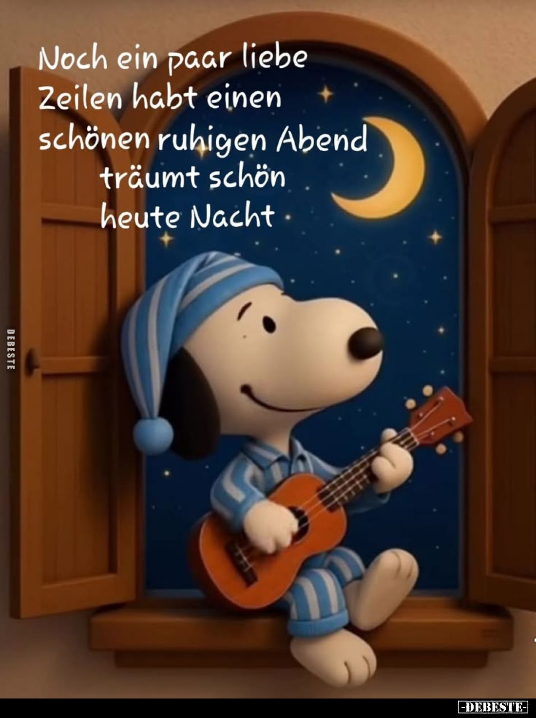 Noch ein paar liebe Zeilen
habt einen schönen ruhigen Abend.
Träumt schön heute Nacht.