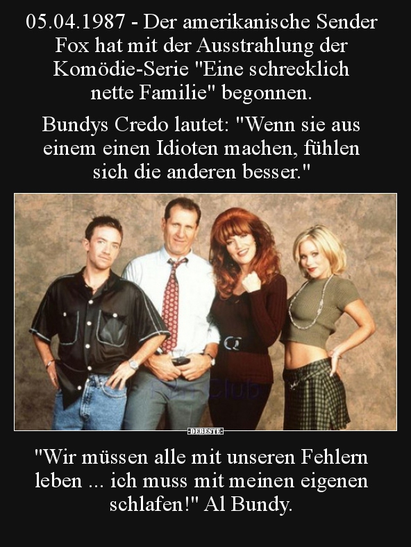 05.04.1987 - Der amerikanische Sender Fox hat mit der.. - Lustige Bilder | DEBESTE.de