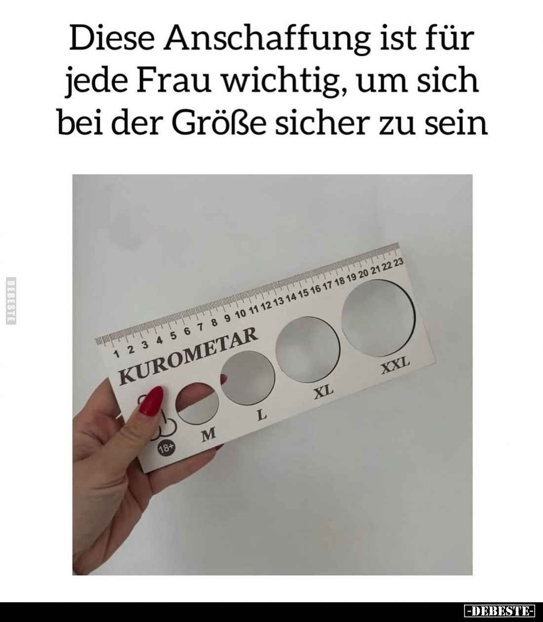 Diese Anschaffung ist für jede Frau wichtig, um sich bei der Größe sicher zu sein.