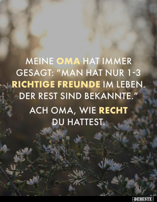 Meine Oma hat immer gesagt.. - Lustige Bilder | DEBESTE.de