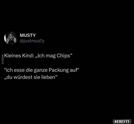 Kleines Kind: „Ich mag Chips"... - Lustige Bilder | DEBESTE.de