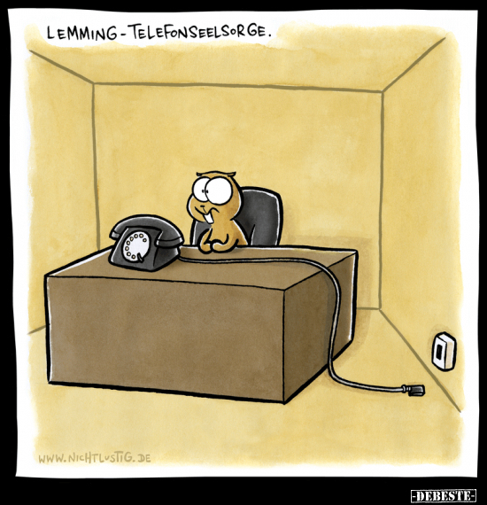 Lemming-Telefonseelsorge... - Lustige Bilder | DEBESTE.de