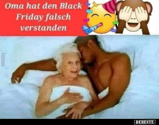 Oma hat den Black Friday falsch verstanden... - Lustige Bilder | DEBESTE.de