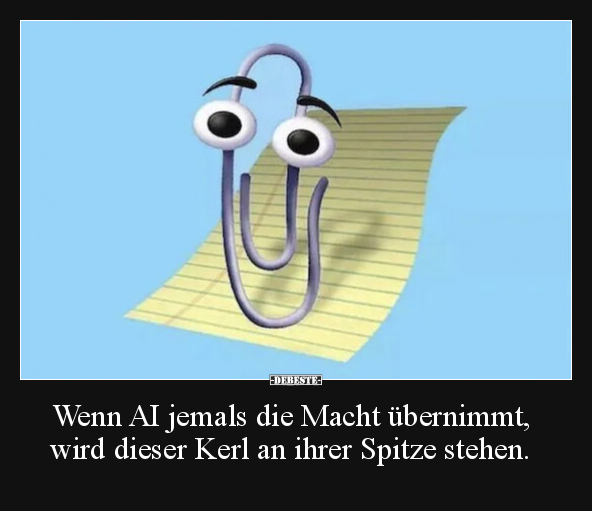 Wenn AI jemals die Macht übernimmt, wird dieser Kerl an.. - Lustige Bilder | DEBESTE.de