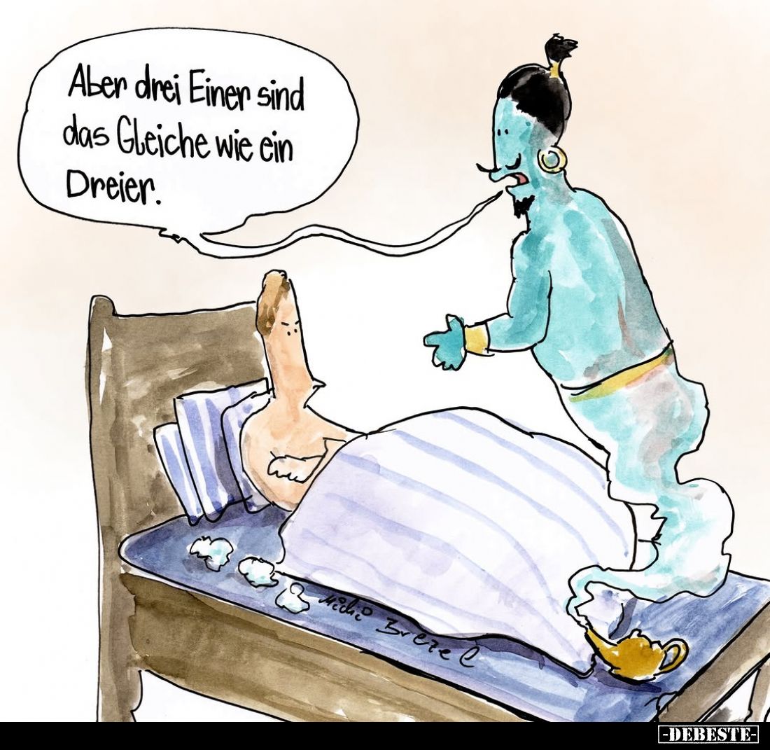 Aber drei Einer sind das Gleiche wie ein Dreier.