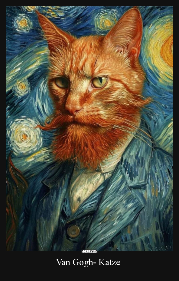 Van Gogh- Katze.. - Lustige Bilder | DEBESTE.de