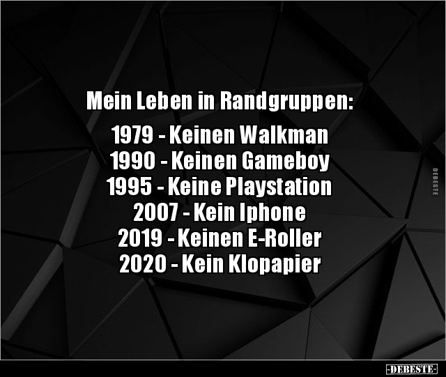 Mein Leben in Randgruppen: 1979 - Keinen Walkman... - Lustige Bilder | DEBESTE.de