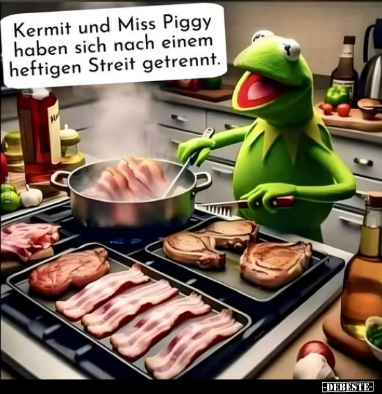 Kermit und Miss Piggy.. - Lustige Bilder | DEBESTE.de