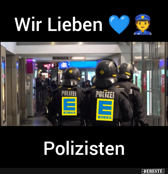 10 lustige Bilder Edeka Supermarkt Polizei, kostenlos - DEBESTE.de