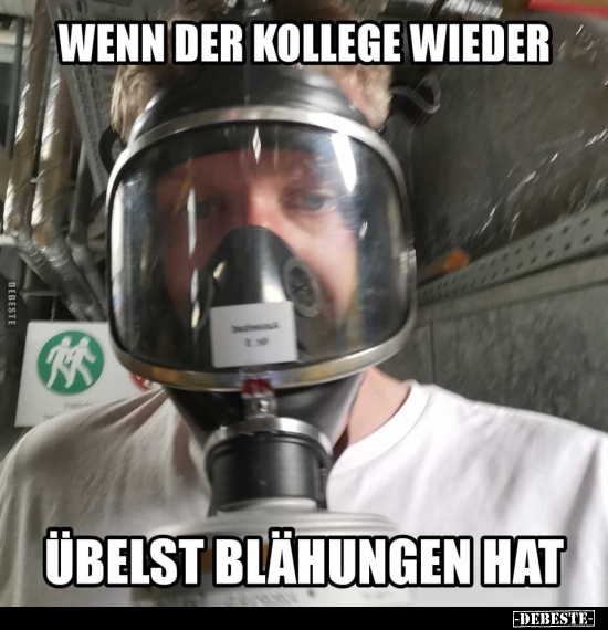 Wenn der Kollege wieder übelst Blähungen hat..