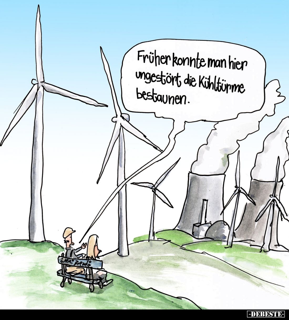 Früher konnte man hier ungestört die Kühltürme bestaunen.