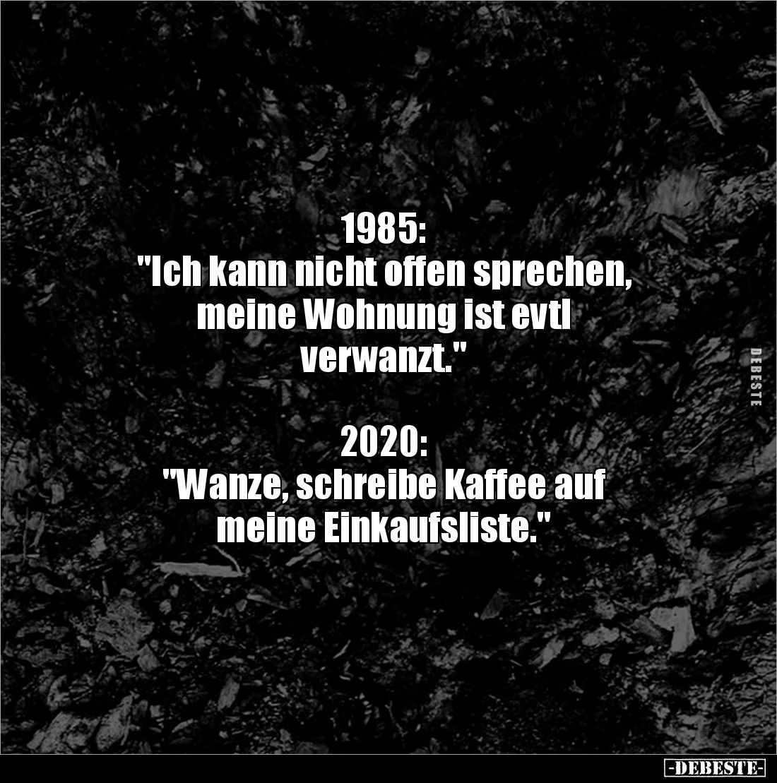 1985: "Ich kann nicht offen sprechen, meine Wohnung ist.." - Lustige Bilder | DEBESTE.de