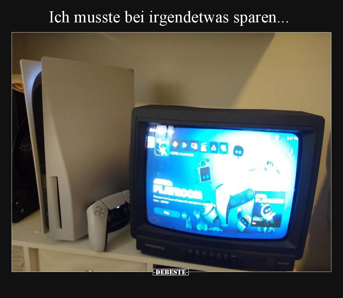Ich musste bei irgendetwas sparen.