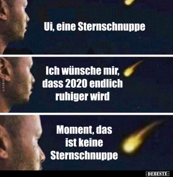 Ui, eine Sternschnunppe..