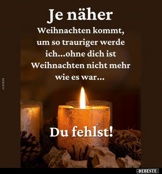 Je näher Weihnachten kommt, um so trauriger werde.. - Lustige Bilder | DEBESTE.de