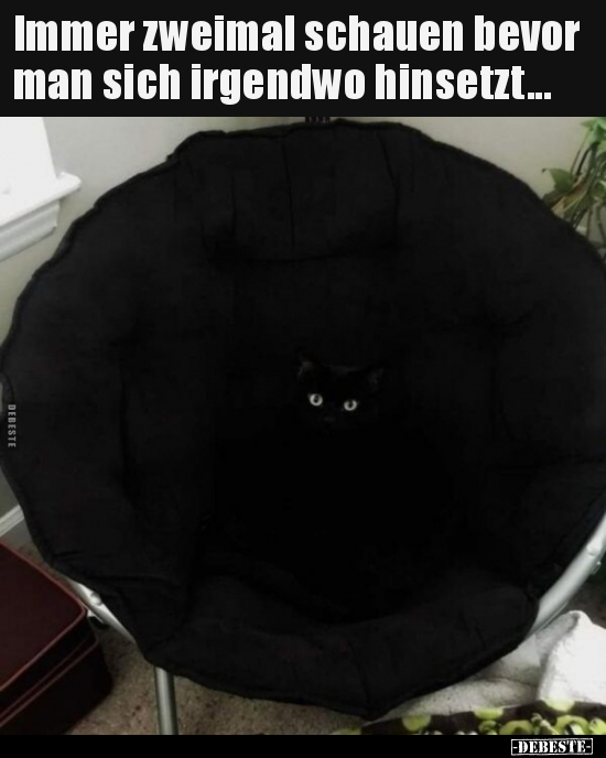 Immer zweimal schauen bevor man sich irgendwo..