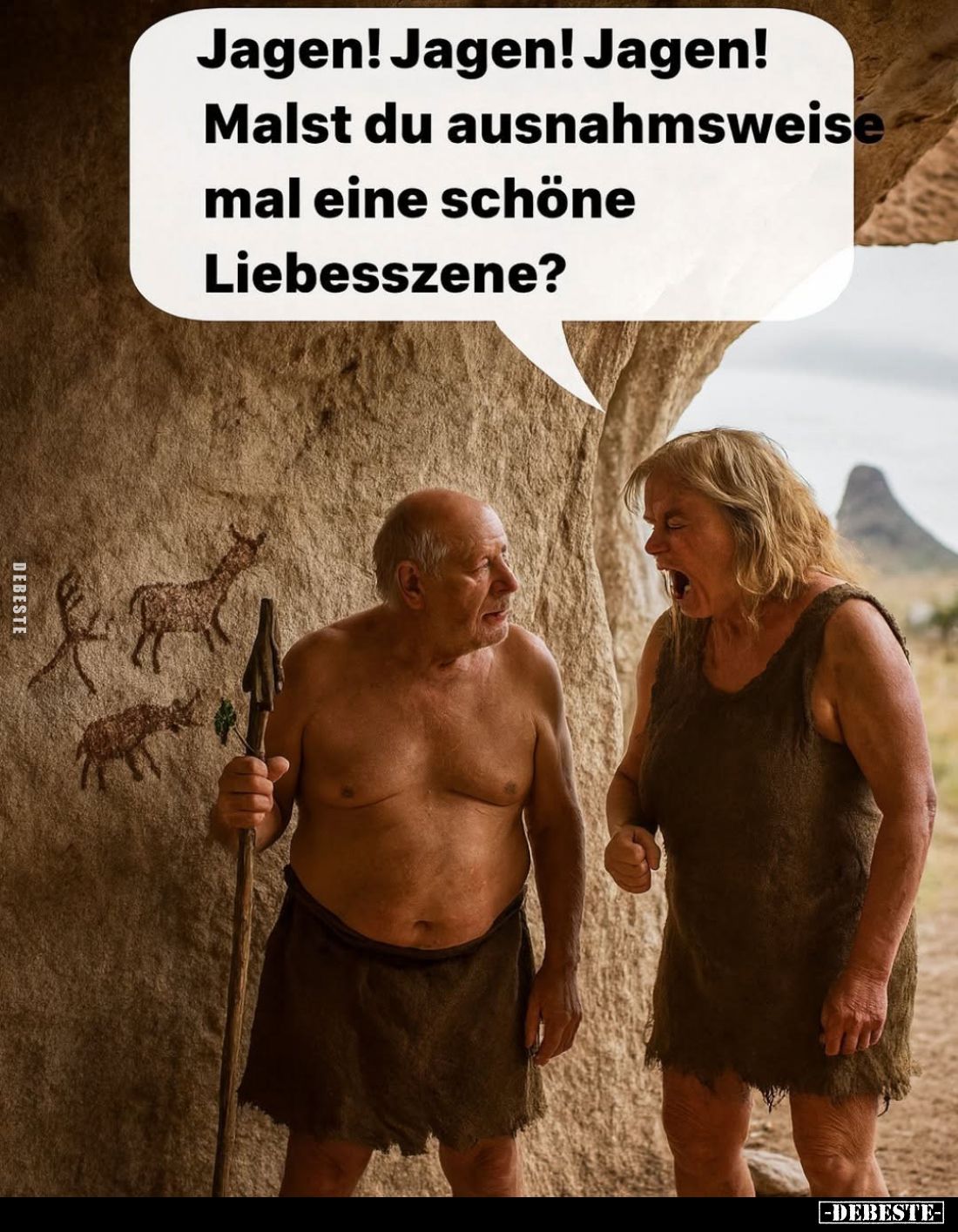 Jagen! Jagen! Jagen!
Malst du ausnahmsweise mal eine schöne Liebesszene?