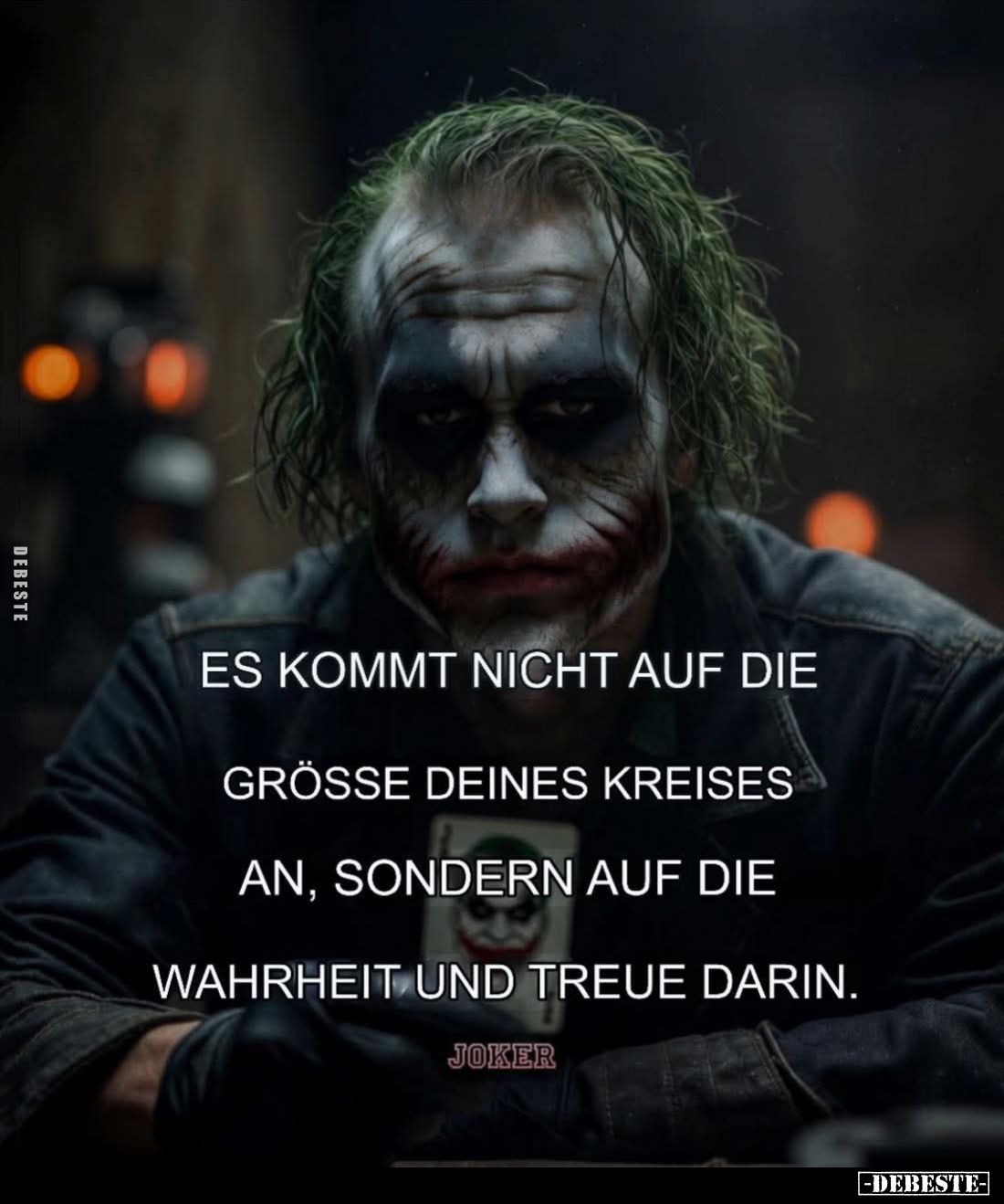 Es kommt nicht auf die Größe deines Kreises an, sondern auf die Wahrheit und treue darin.