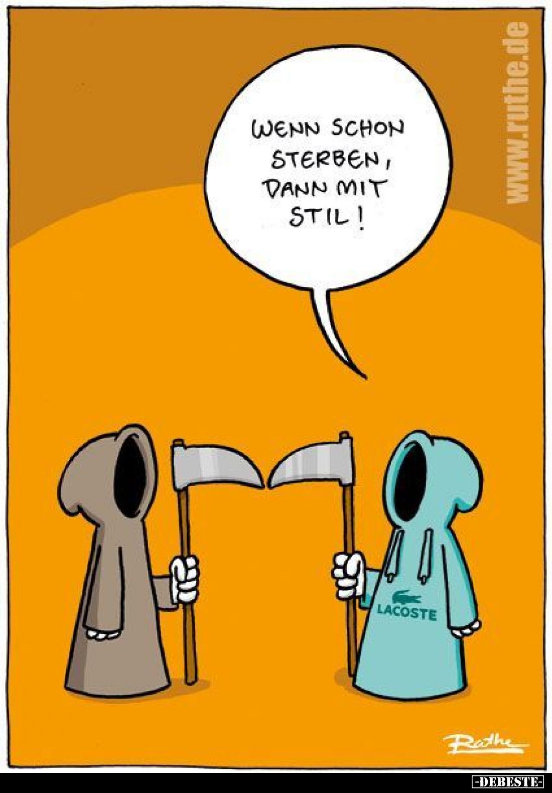 Wenn schon sterben, dann mit Stil!