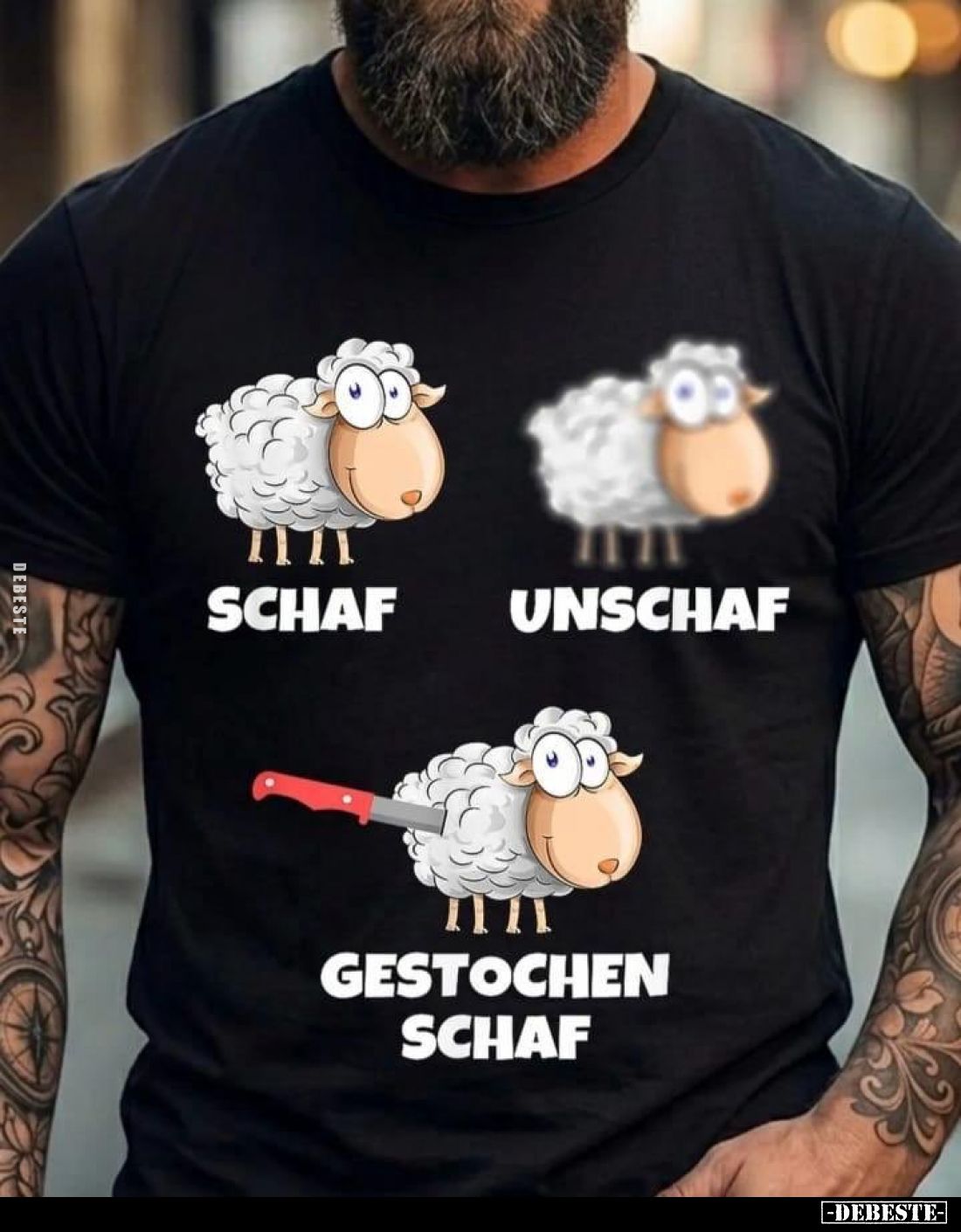 Schaf -
Unschaf -
Gestochen Schaf.