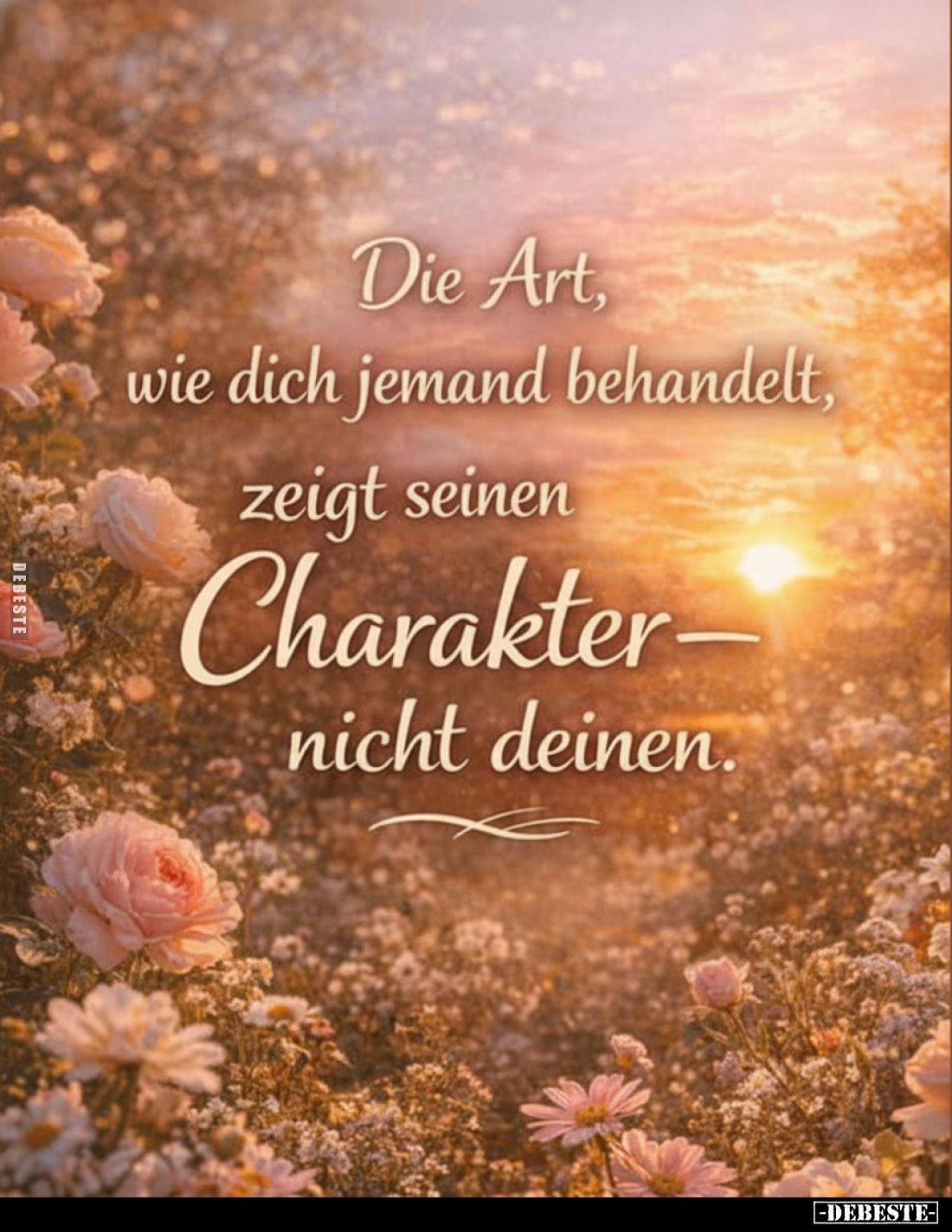 Die Art, wie dich jemand behandelt, zeigt seinen.. - Lustige Bilder | DEBESTE.de