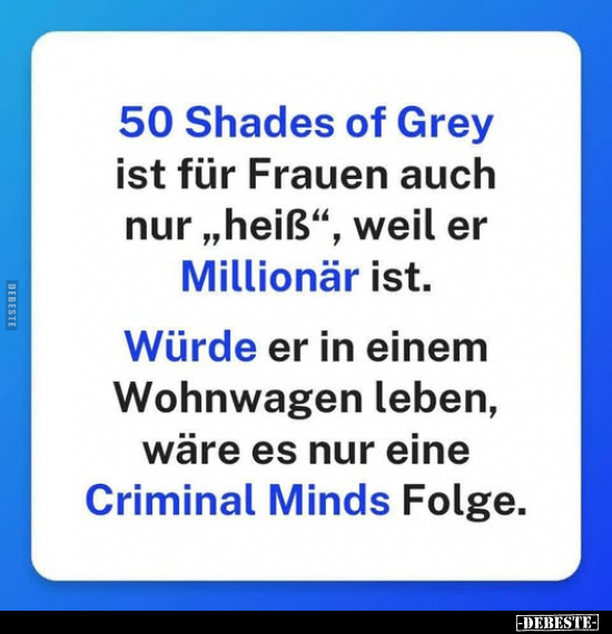 50 Shades Of Grey, Für Frauen, Frauen, Millionär, Wohnwagen, Leben