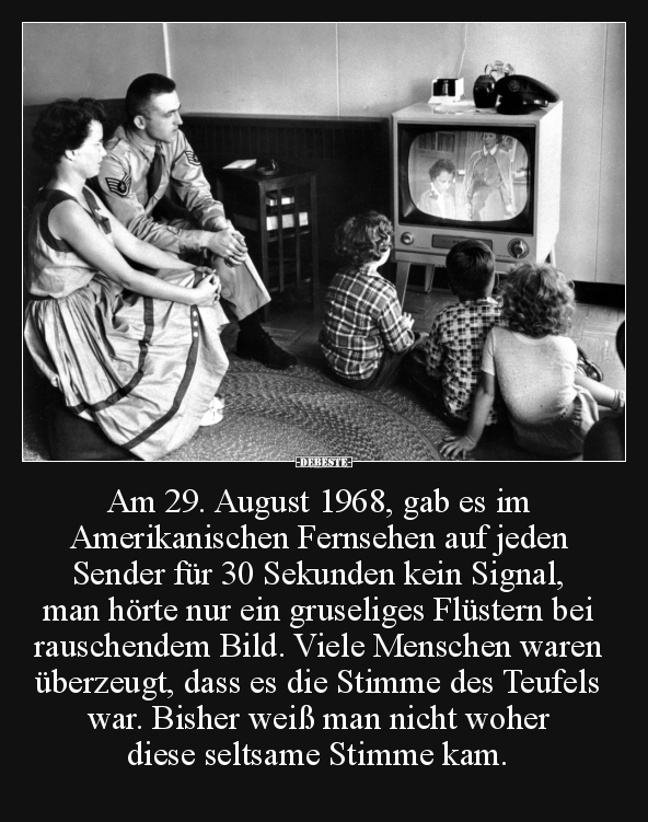 August, Fernsehen, Menschen