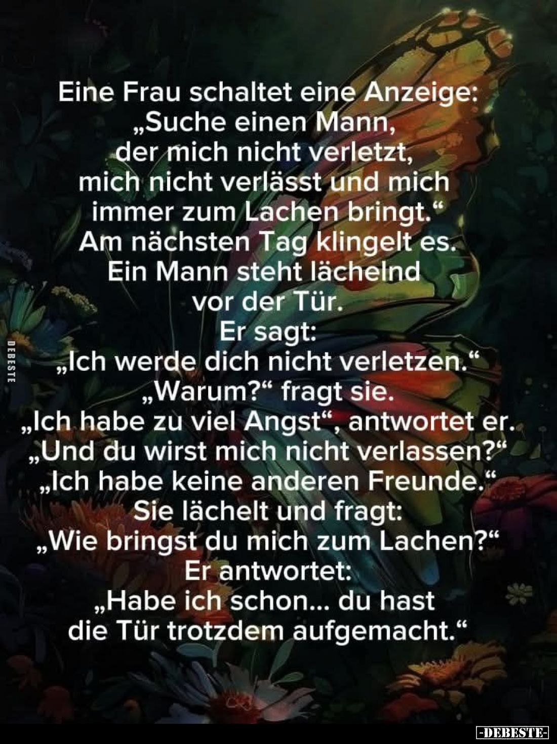 Eine Frau schaltet eine Anzeige: "Suche einen Mann, der.." - Lustige Bilder | DEBESTE.de