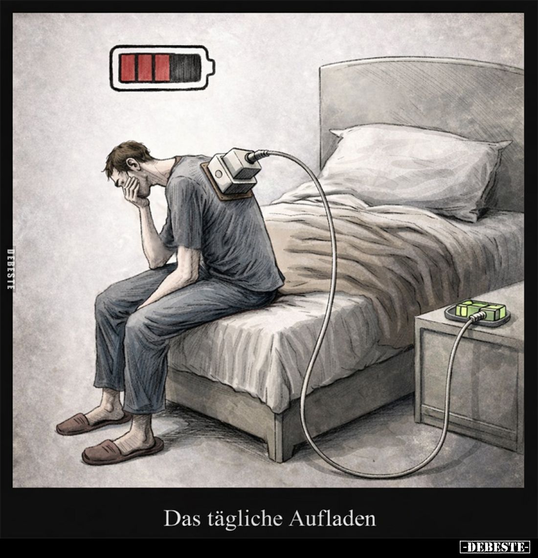 Das tägliche Aufladen.