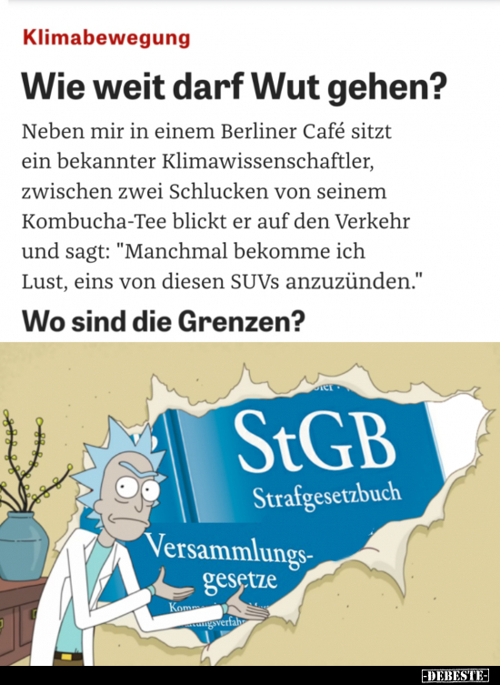 Wie weit darf Wut gehen?..