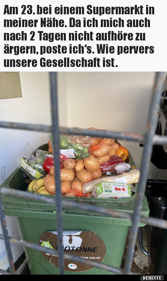Am 23. bei einem Supermarkt in meiner Nähe... - Lustige Bilder | DEBESTE.de