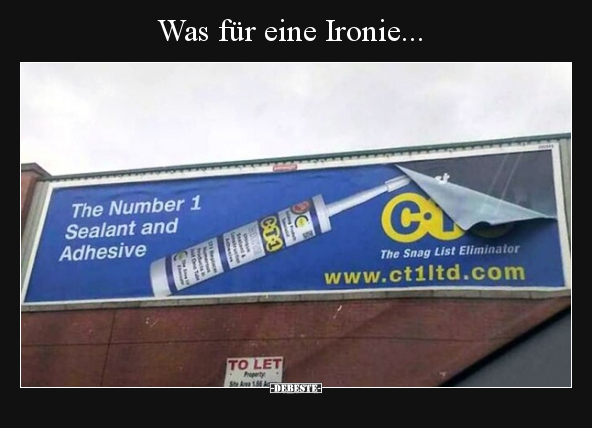 Was für eine Ironie... - Lustige Bilder | DEBESTE.de