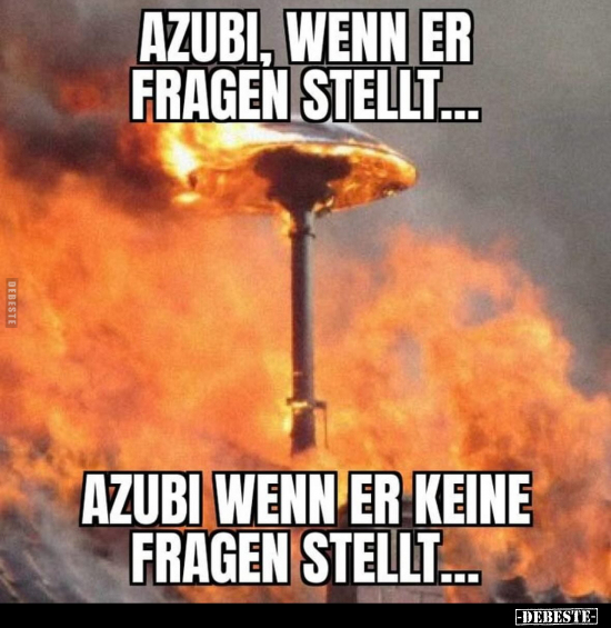 Azubi, wenn er Fragen stellt.. - Lustige Bilder | DEBESTE.de