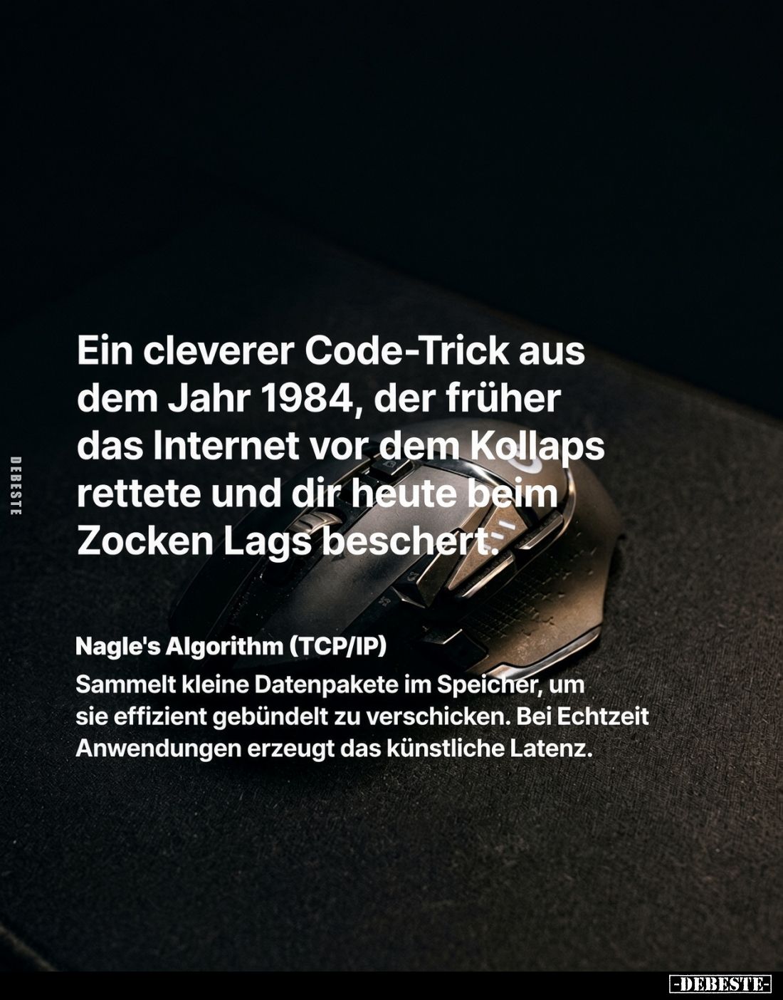 Ein cleverer Code-Trick aus dem Jahr 1984, der früher das Internet vor dem Kollaps rettete und dir heute beim Zocken Lags bes...