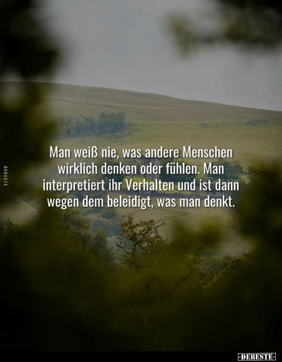 Man weiß nie, was andere Menschen wirklich denken.. - Lustige Bilder | DEBESTE.de