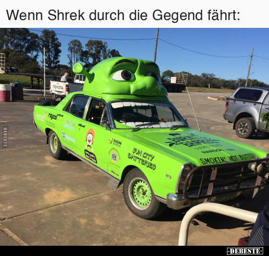 Wenn Shrek durch die Gegend fährt... - Lustige Bilder | DEBESTE.de