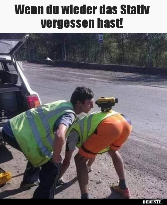 Wenn du wieder das Stativ vergessen hast!